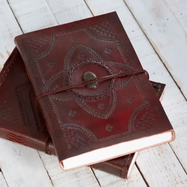 flower embossed diary